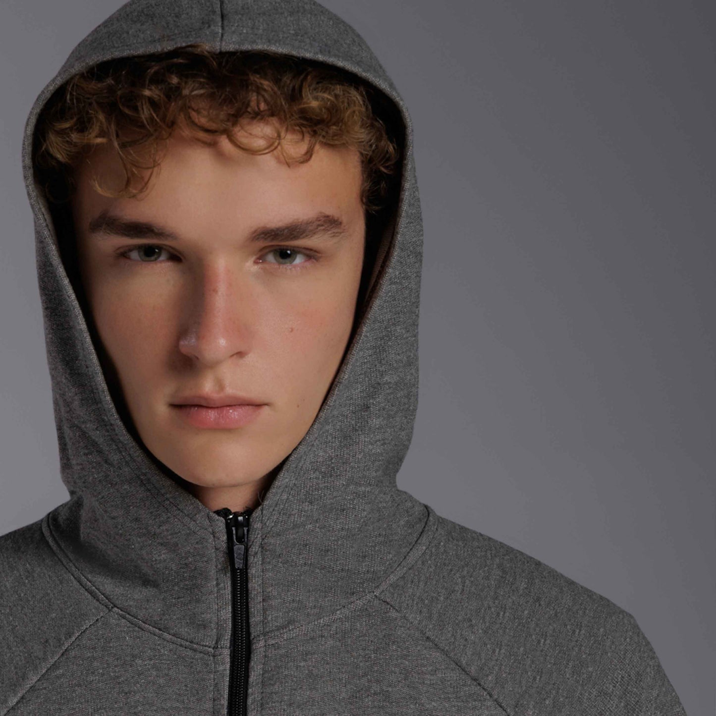 Jaqueta Moletom Tech NoLiquid Regulável Masculina - Mescla Escuro