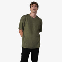 T-Shirt Stone Oversized Masculina - Verde Militar