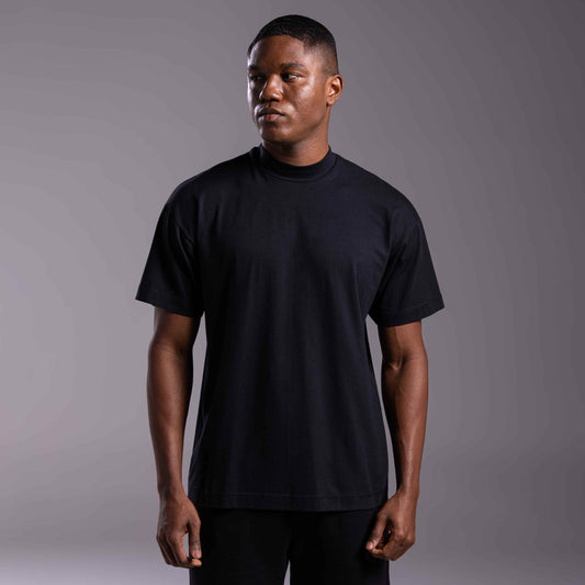 Tech T-Shirt Comfort Anti Odor Gola Alta Masculina - Preto