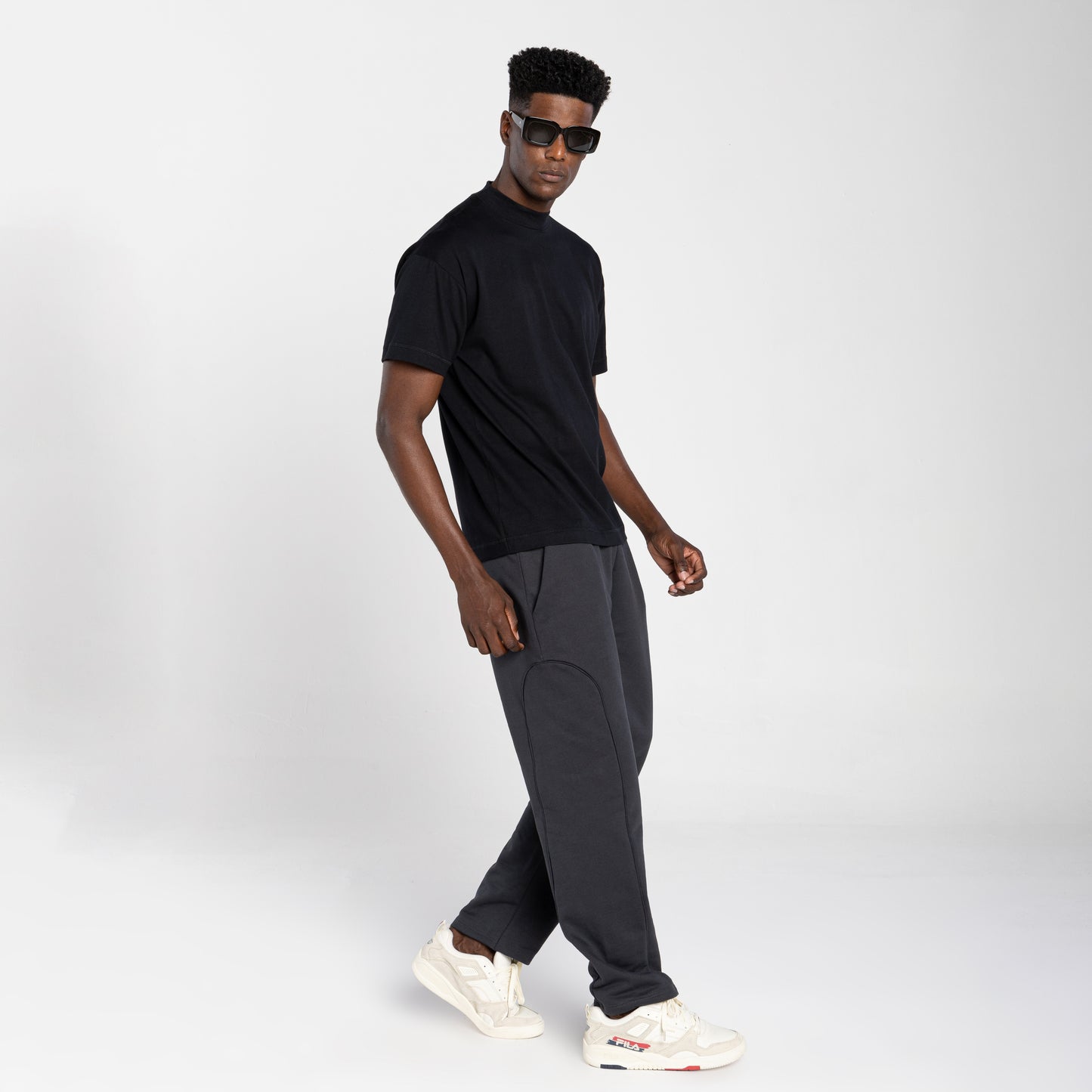 Tech T-Shirt Comfort Anti Odor Gola Alta Masculina - Preto