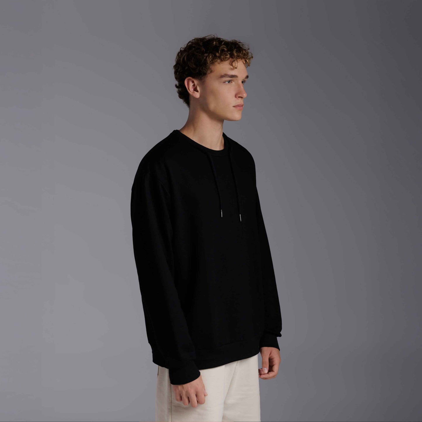 Blusão Moletom Tech NoLiquid Cordão - Preto