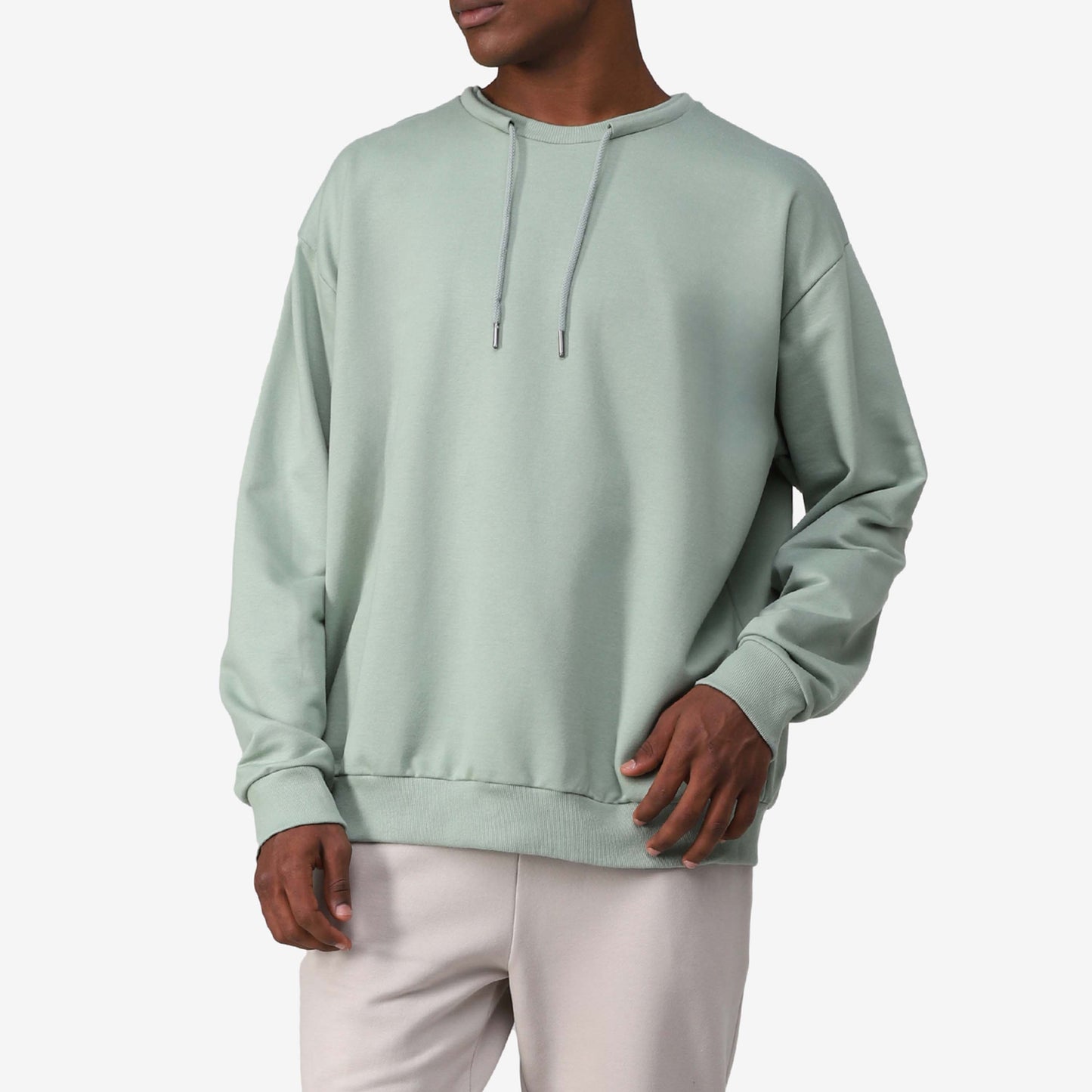 Blusão Moletom Tech Impermeável Cordão - Verde Pistache