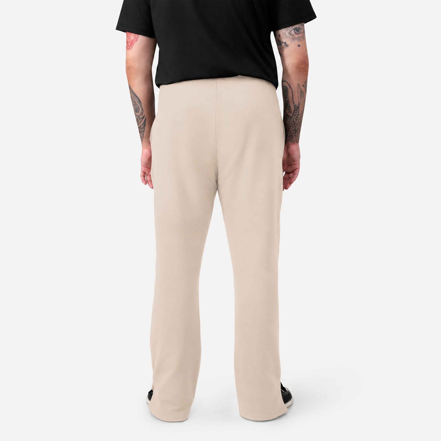 Calça Friso Tech NoLiquid Moletom Flanelado Plus Masculina - Bege Aveia