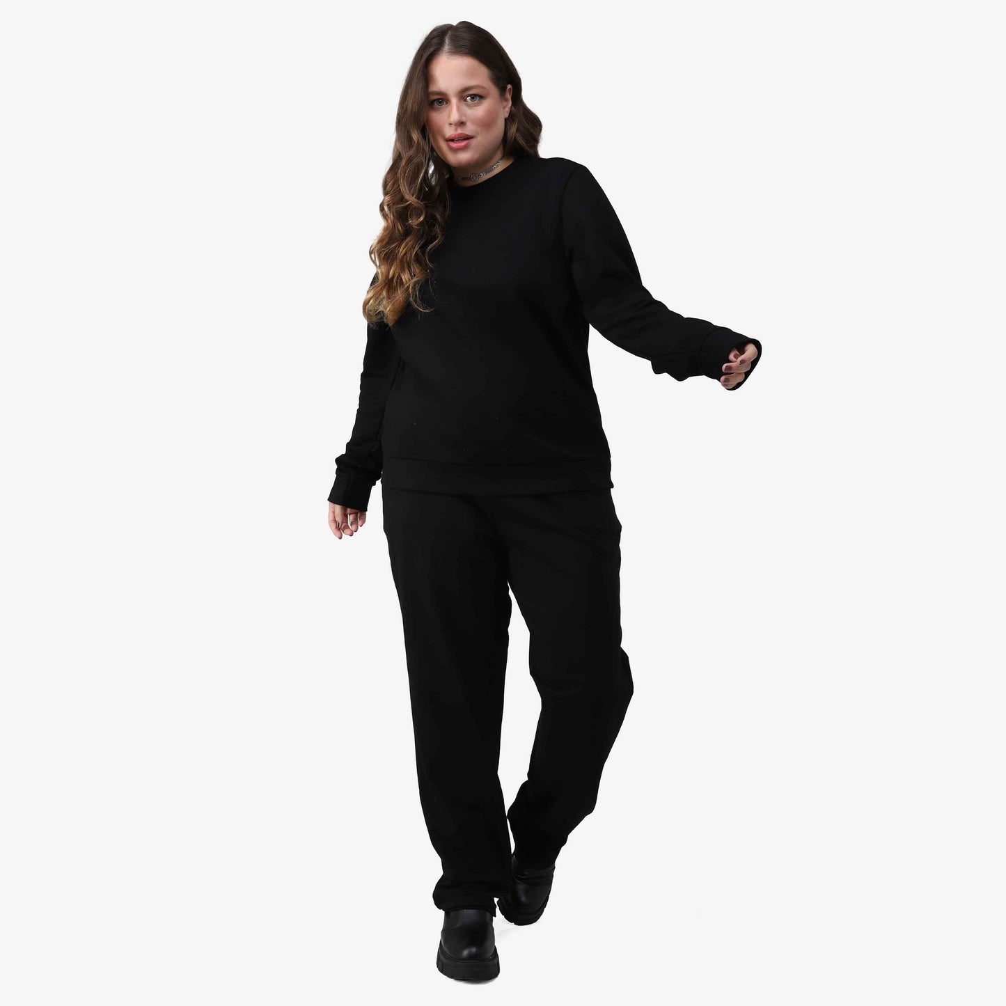 Blusão Tech Impermeável Moletom Flanelado Plus Feminino - Preto