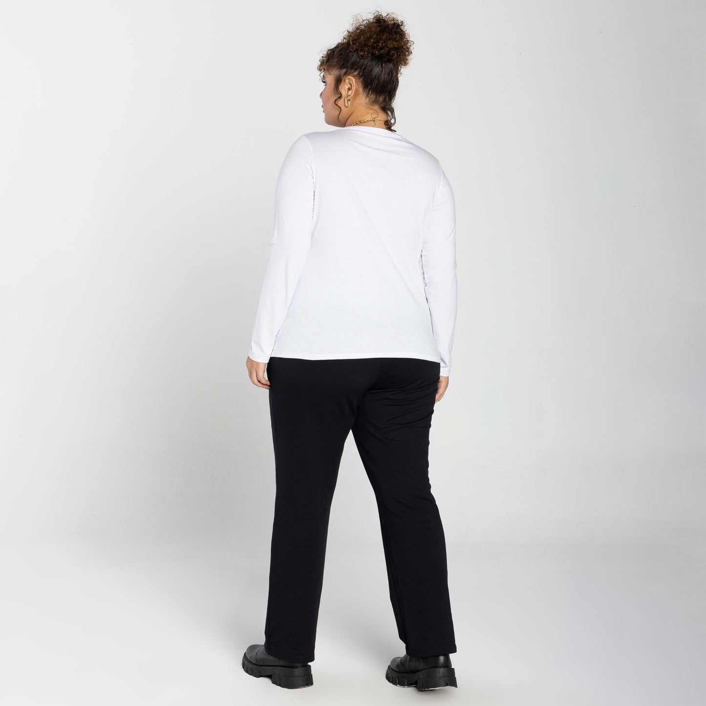 Tech T-Shirt UV Manga Longa Plus Feminina - Branco