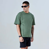 Tech T-Shirt Impermeável Moletom Masculina - Verde Figo