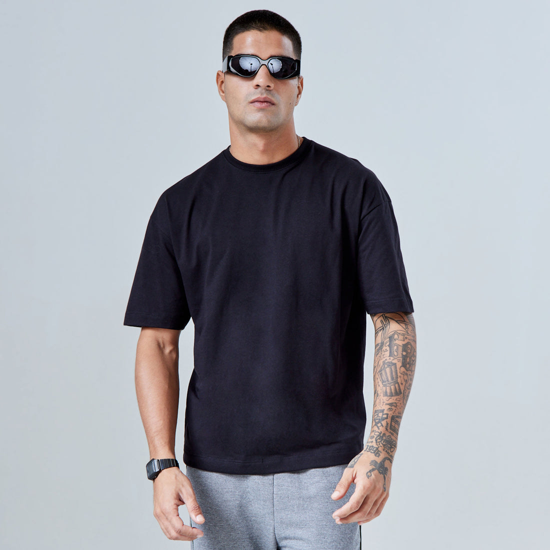 Tech T-Shirt Air Recorte Masculina - Preto