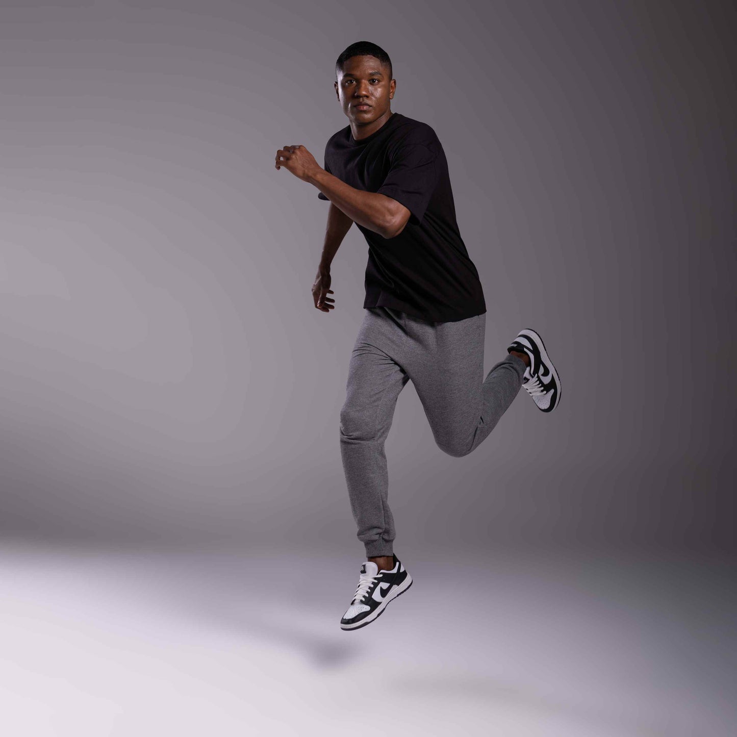 Tech T-Shirt Air Oversized Recorte Masculina - Preto