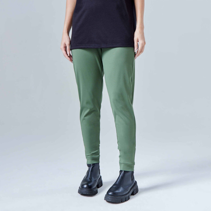 Calça Jogger Tech Feminina - Verde Figo