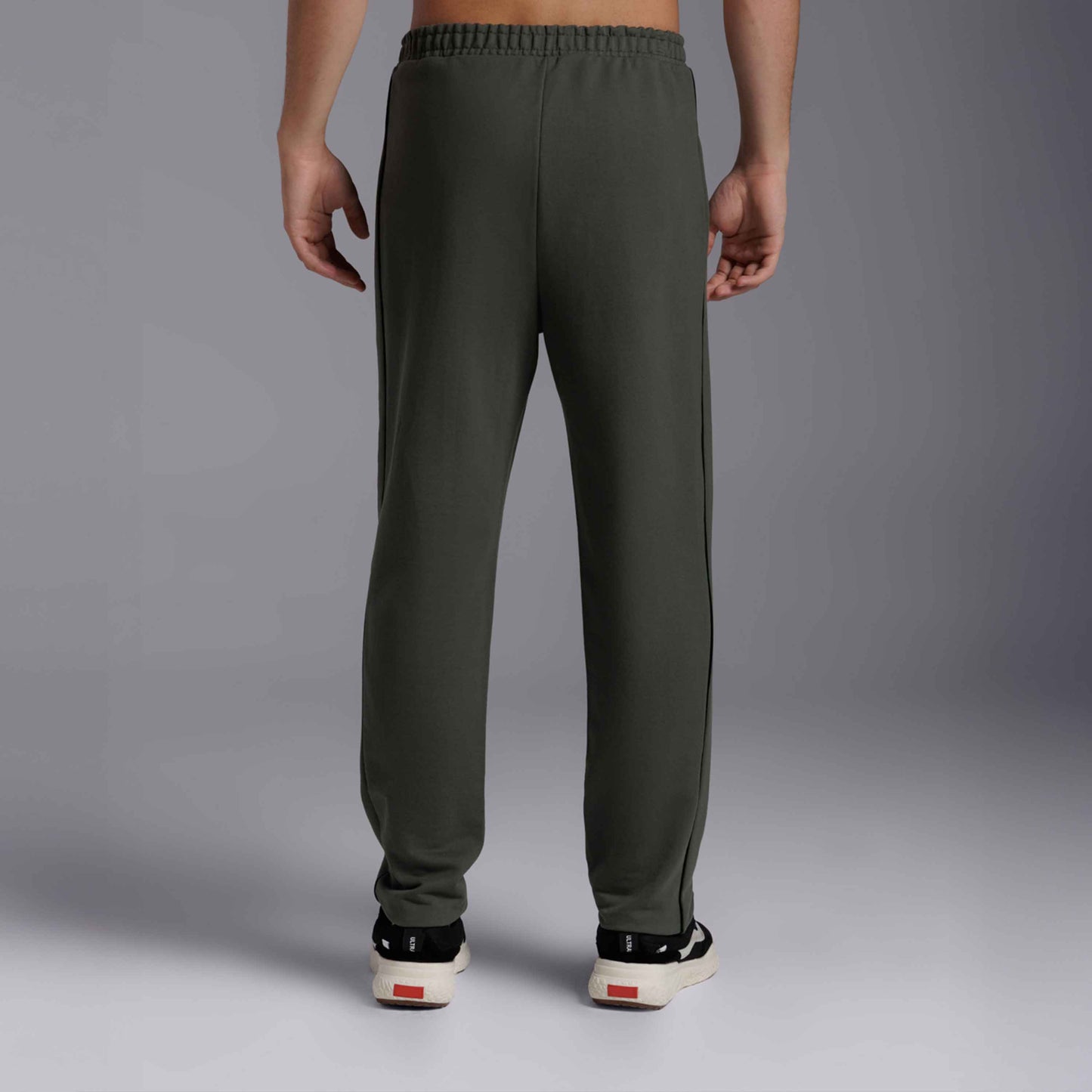 Calça Reta Moletom Tech NoLiquid Contraste - Verde Figo