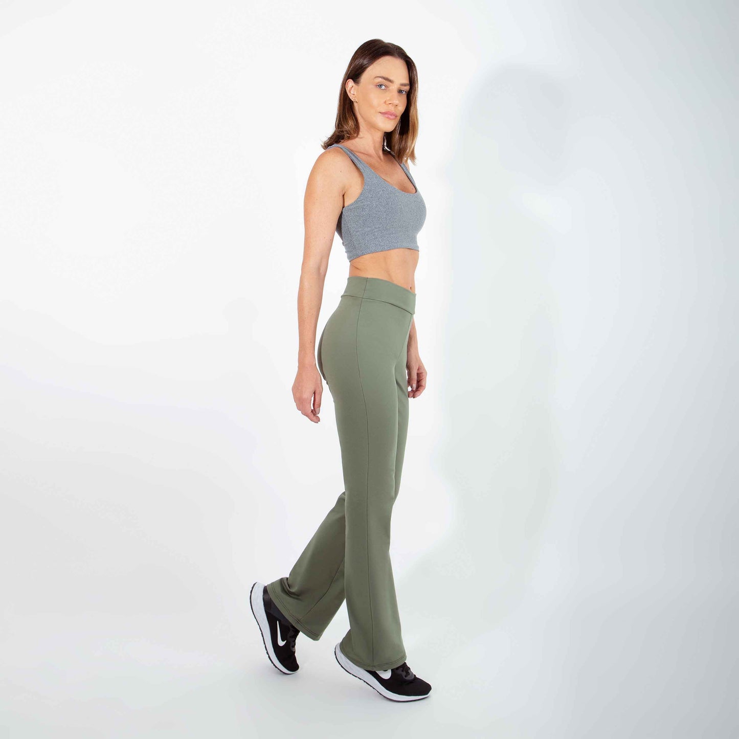 Calça Flare Thermic Tech UV - Verde Figo