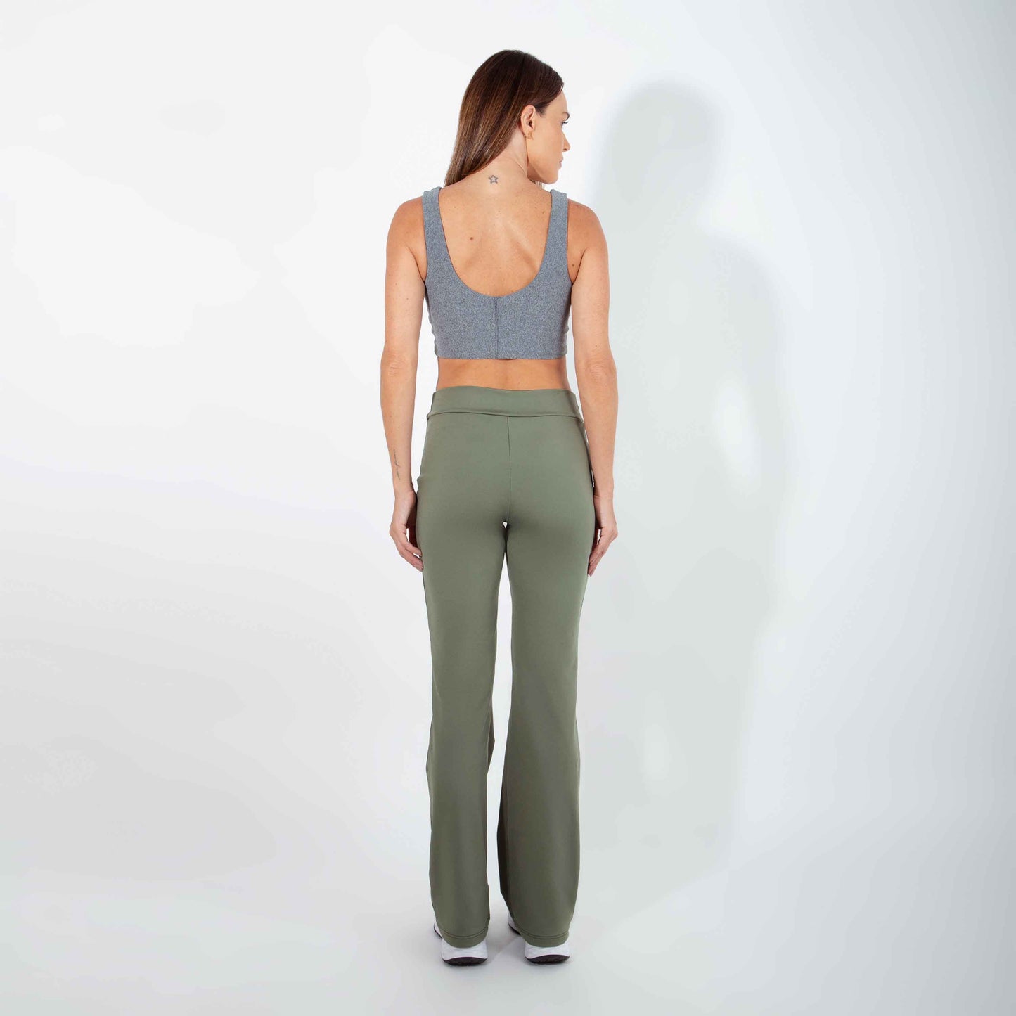 Calça Flare Thermic Tech Performance - Verde Figo