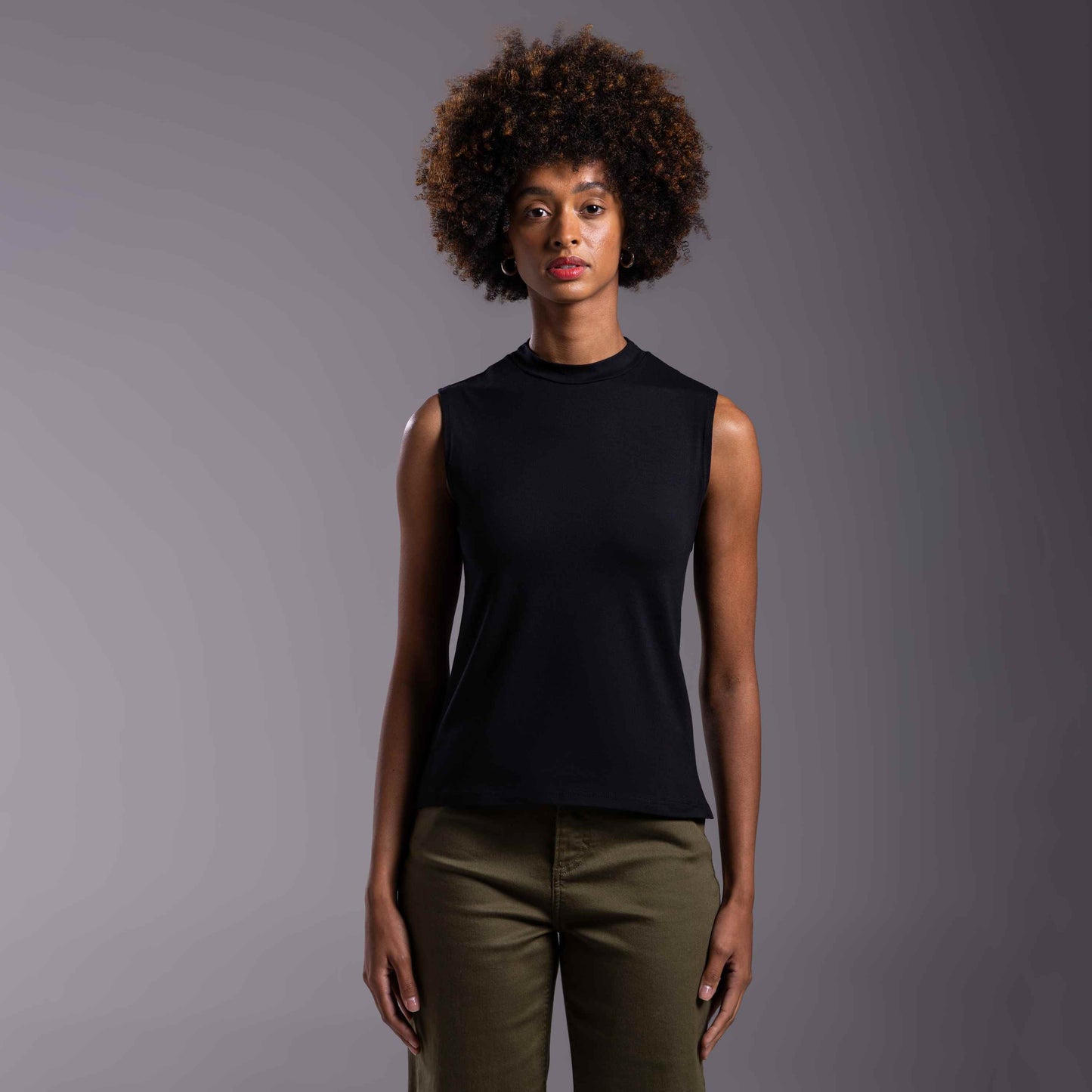 Regata Tech Anti Odor Gola Alta Feminina - Preto