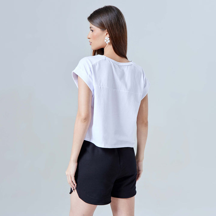 Blusa Tech Air Recorte Feminina - Branco