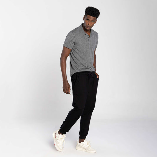 Calça Jogger Moletom Tech Impermeável - Preto