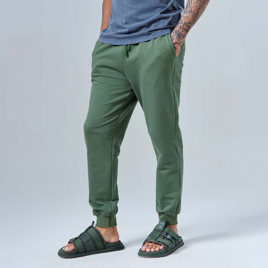 Calça Jogger Moletom Tech Impermeável - Verde Figo