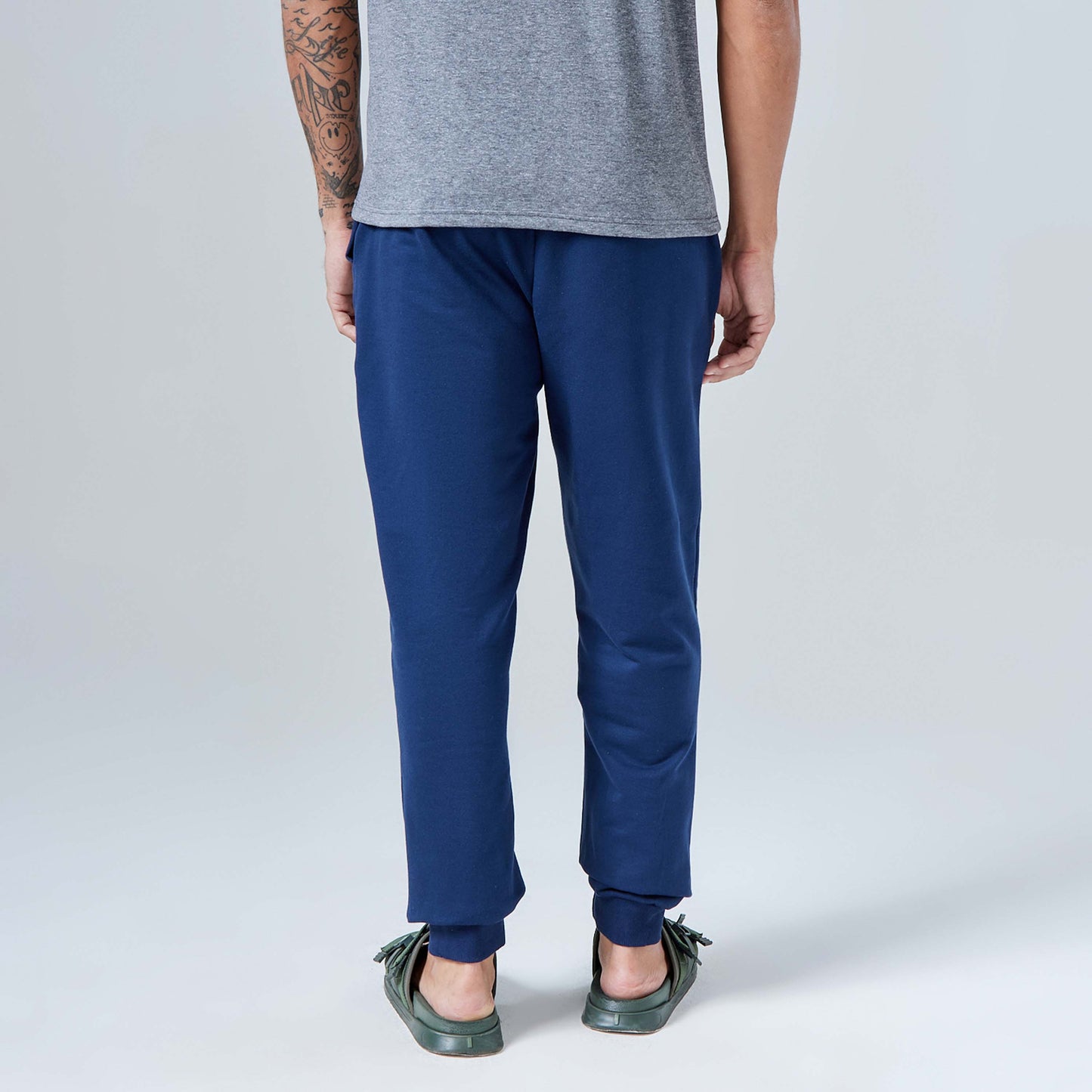 Calça Jogger Moletom Tech Impermeável - Azul Marinho