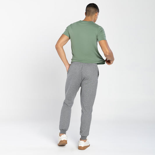 Calça Jogger Moletom Tech Impermeável - Mescla Escuro