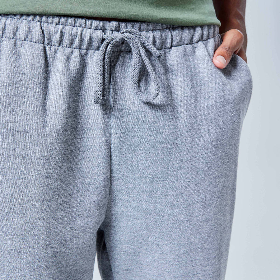 Calça Jogger Moletom Tech Impermeável - Mescla Escuro