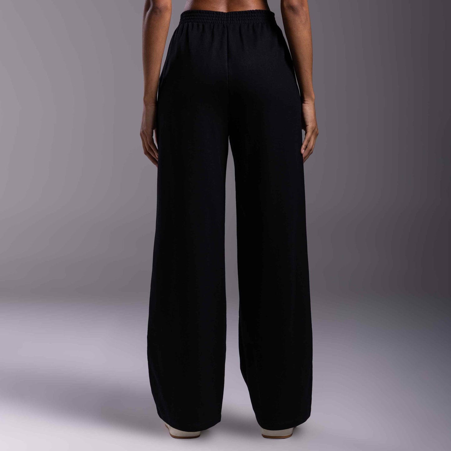 Calça Wide Moletom Tech Impermeável - Preto