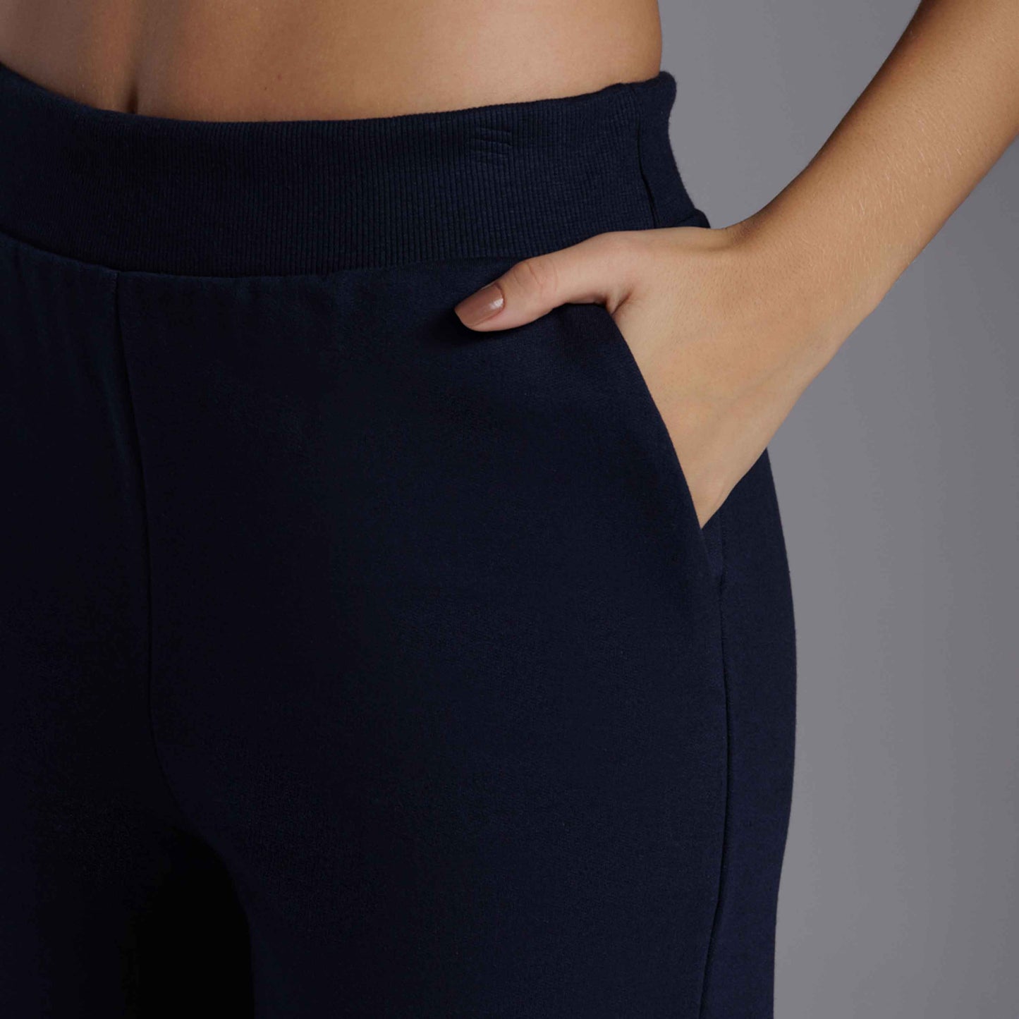 Calça Wide Moletom Tech NoLiquid - Azul Marinho