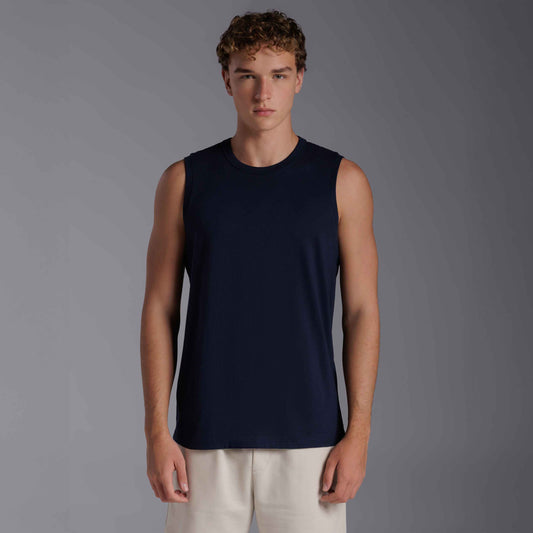 Regata Tech Anti Odor Masculina - Azul Marinho