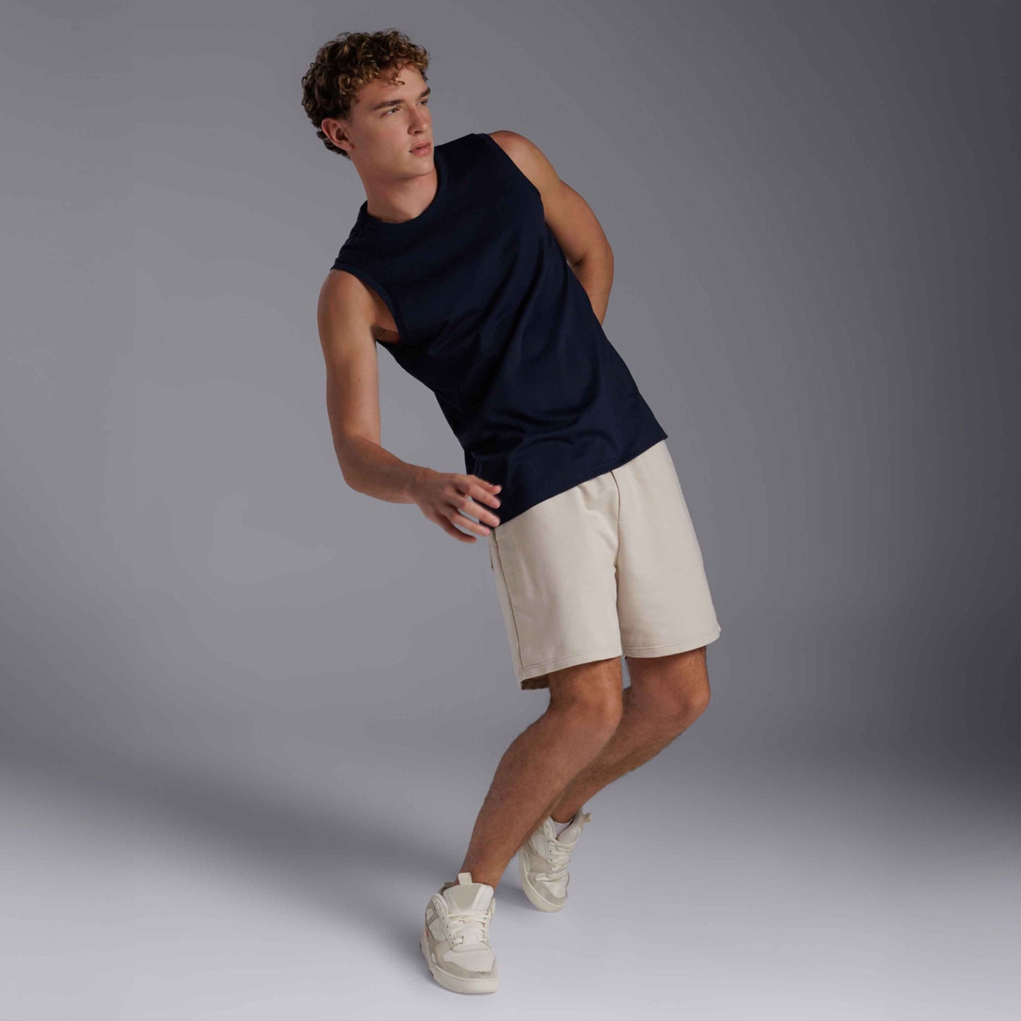 Regata Tech Anti Odor Masculina - Azul Marinho