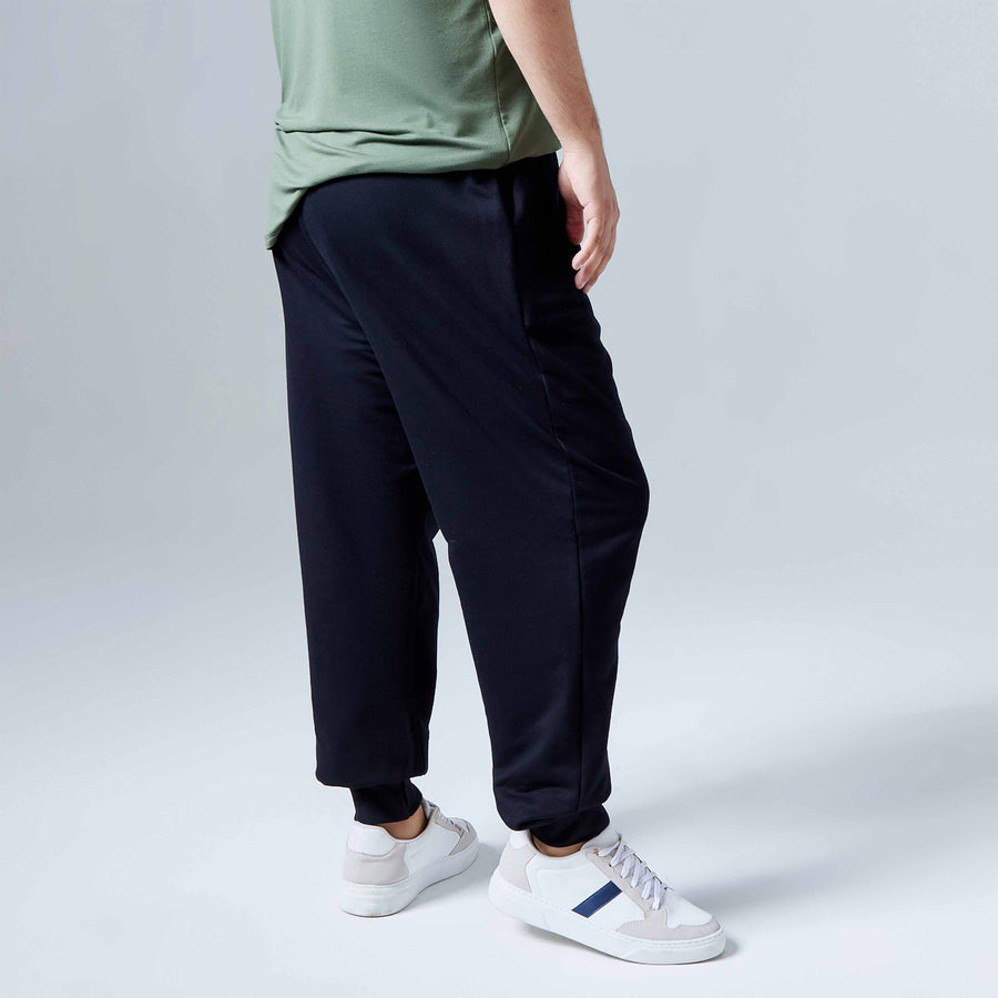 Calça Jogger Moletom Tech Impermeável Plus Masculina - Preto