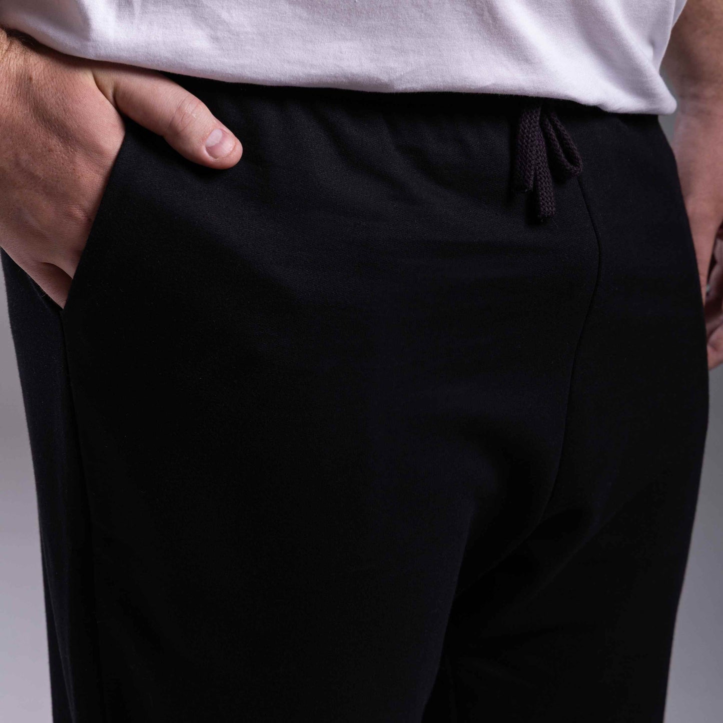 Calça Jogger Moletom Tech Impermeável Plus Masculina - Preto