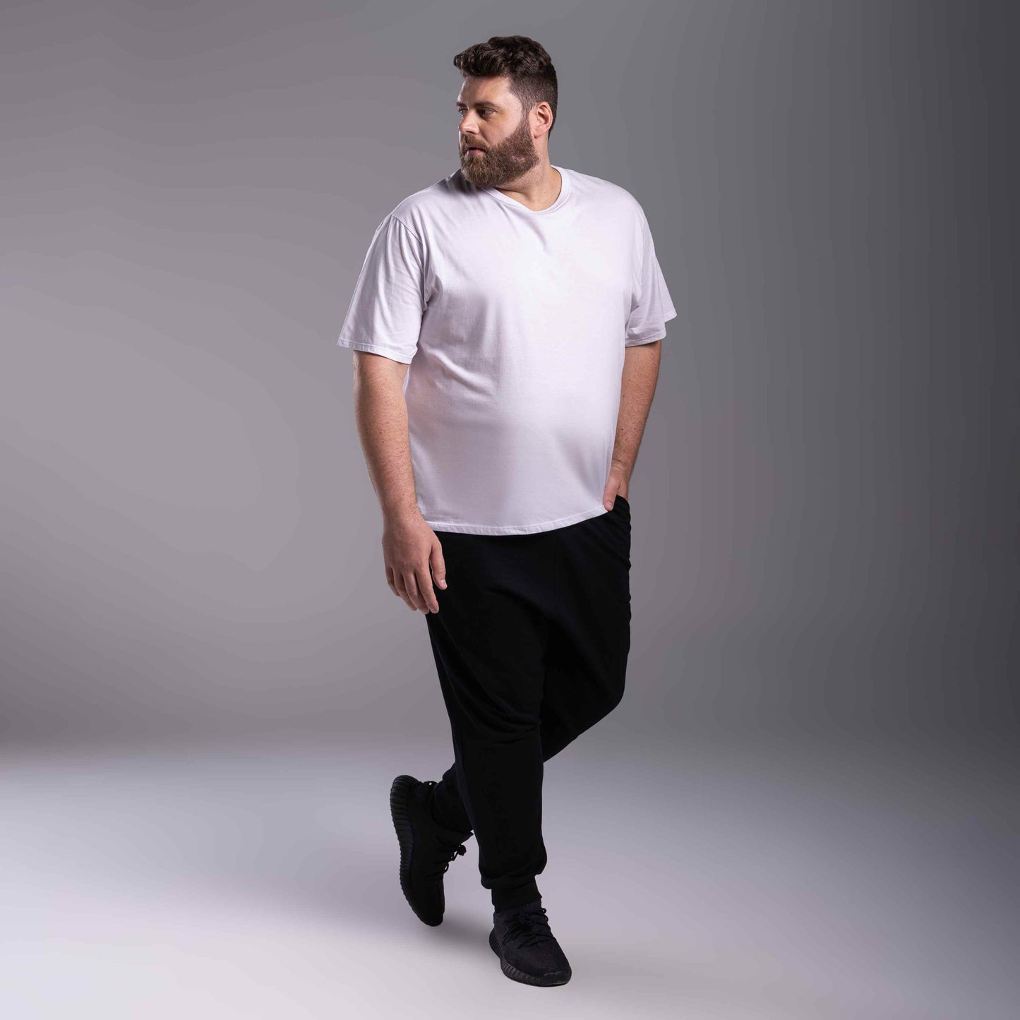 Calça Jogger Moletom Tech Impermeável Plus Masculina - Preto