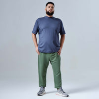 Calça Jogger Moletom Tech Impermeável Plus Masculina - Verde Figo