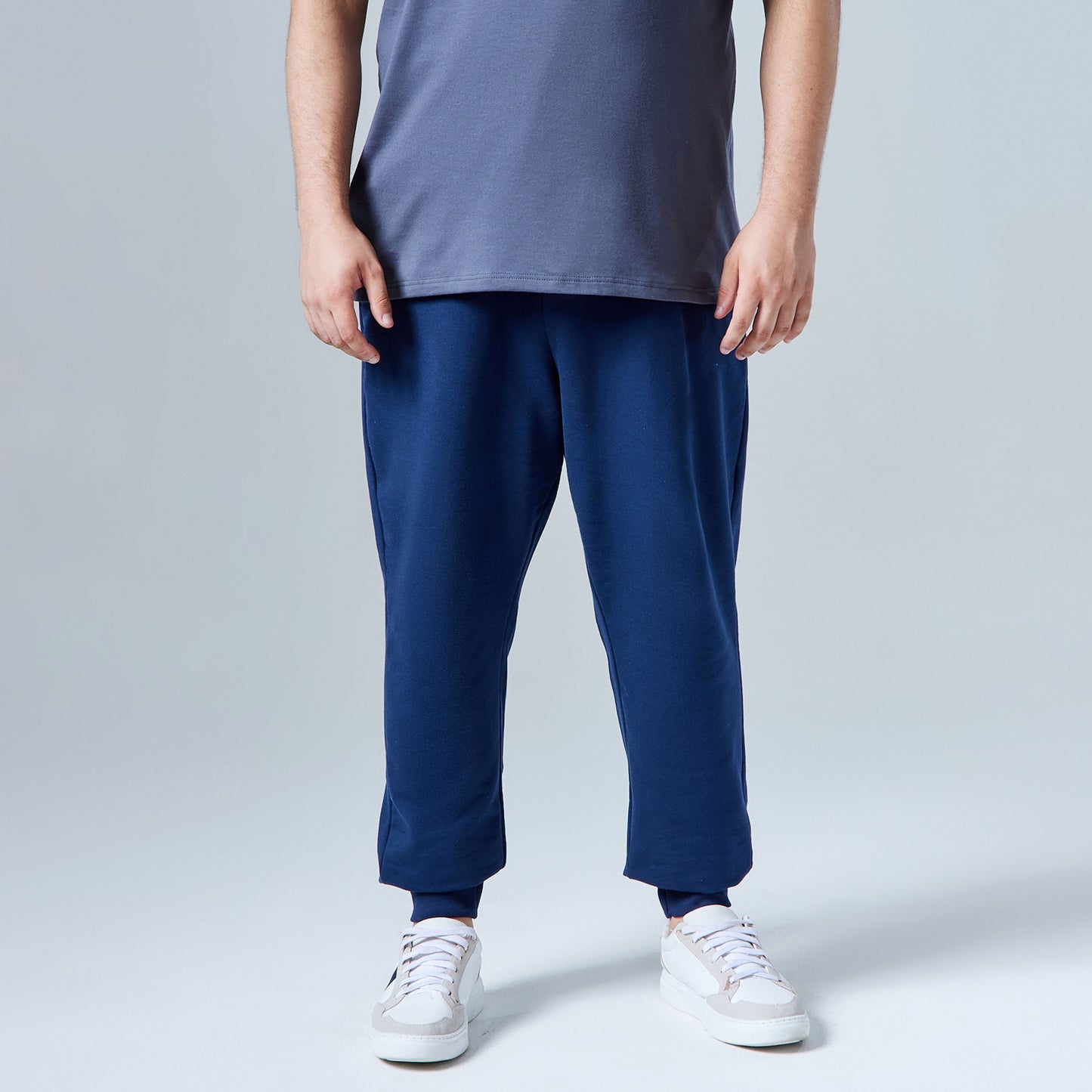 Calça Jogger Moletom Tech Impermeável Plus Masculina - Azul Marinho