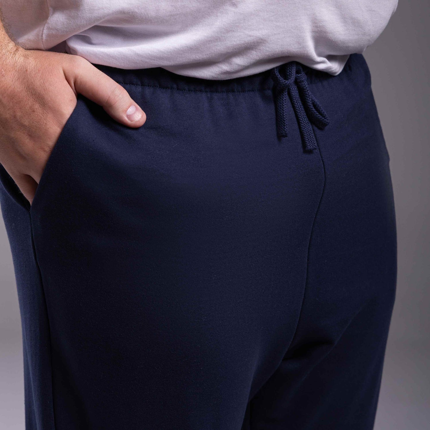 Calça Jogger Moletom Tech Impermeável Plus Masculina - Azul Marinho