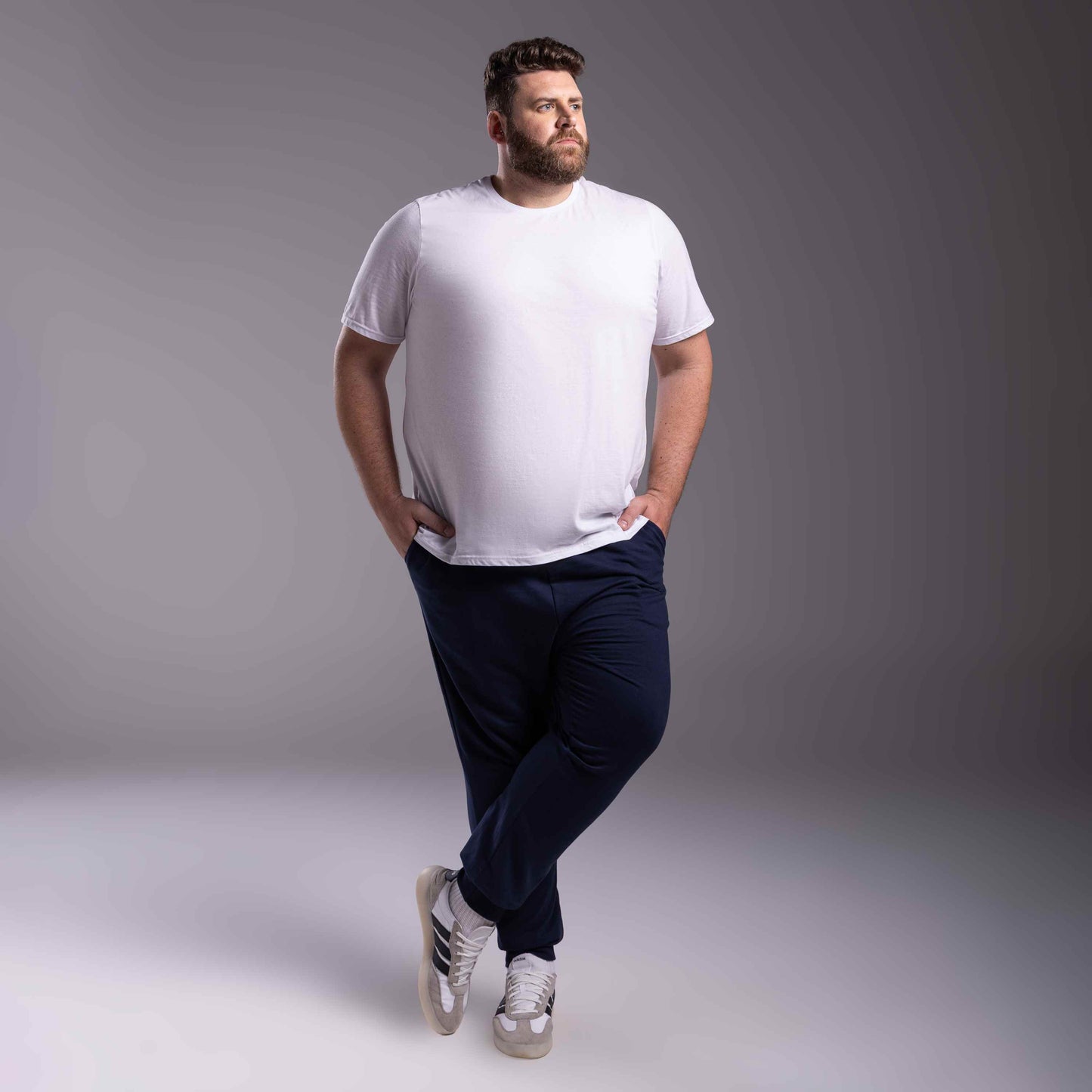 Calça Jogger Moletom Tech Impermeável Plus Masculina - Azul Marinho