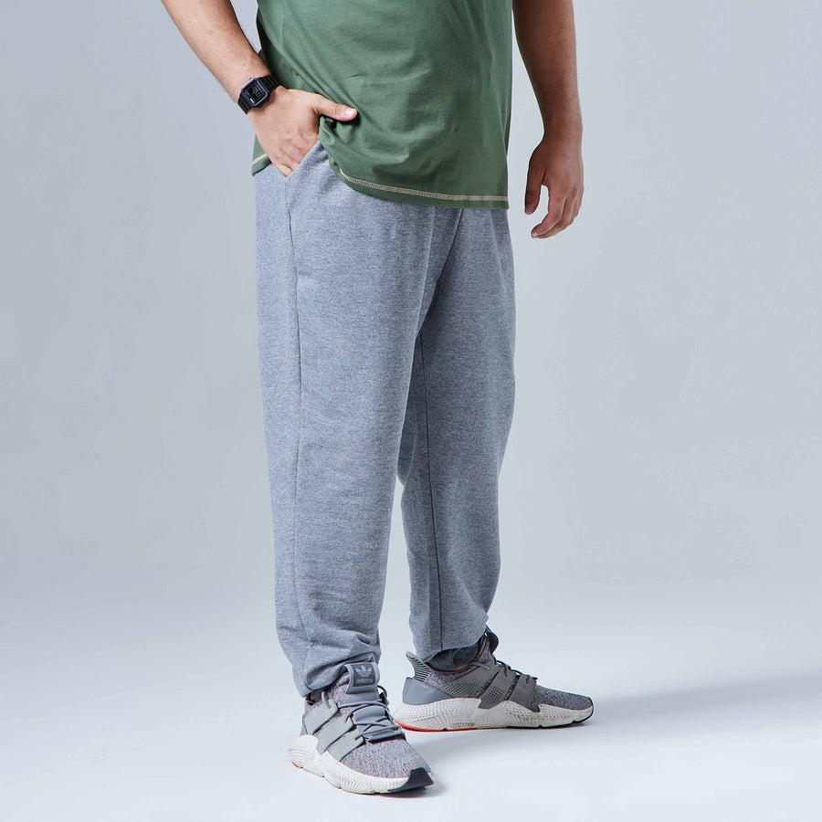 Calça Jogger Moletom Tech Impermeável Plus Masculina - Mescla Escuro