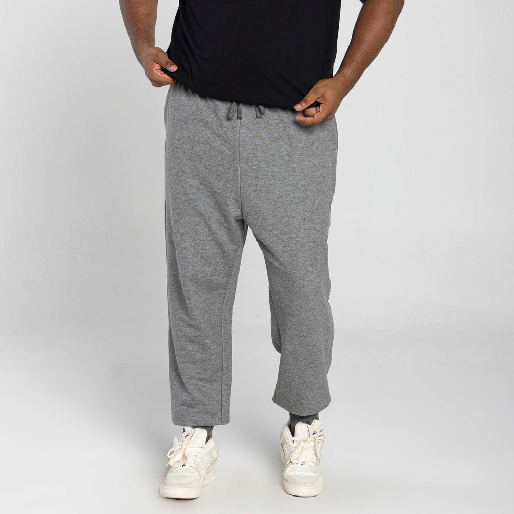 Calça Jogger Moletom Tech Impermeável Plus Masculina - Mescla Escuro