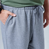 Calça Jogger Moletom Tech Impermeável Plus Masculina - Mescla Escuro