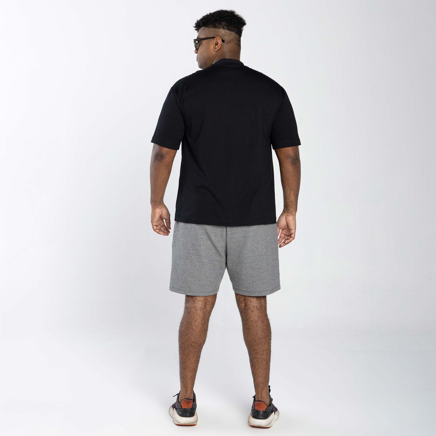 Tech T-Shirt Comfort Anti Odor Gola Alta Plus Masculina - Preto