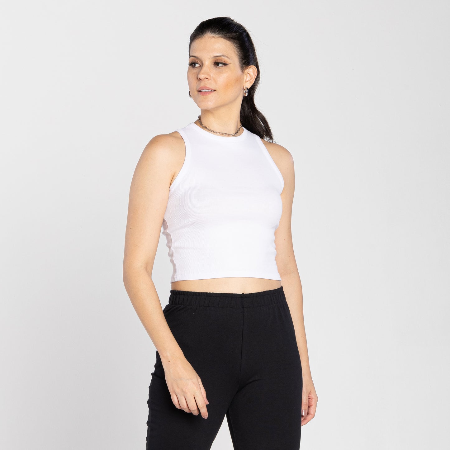 Cropped Ribana Tech Anti Odor Feminino - Branco