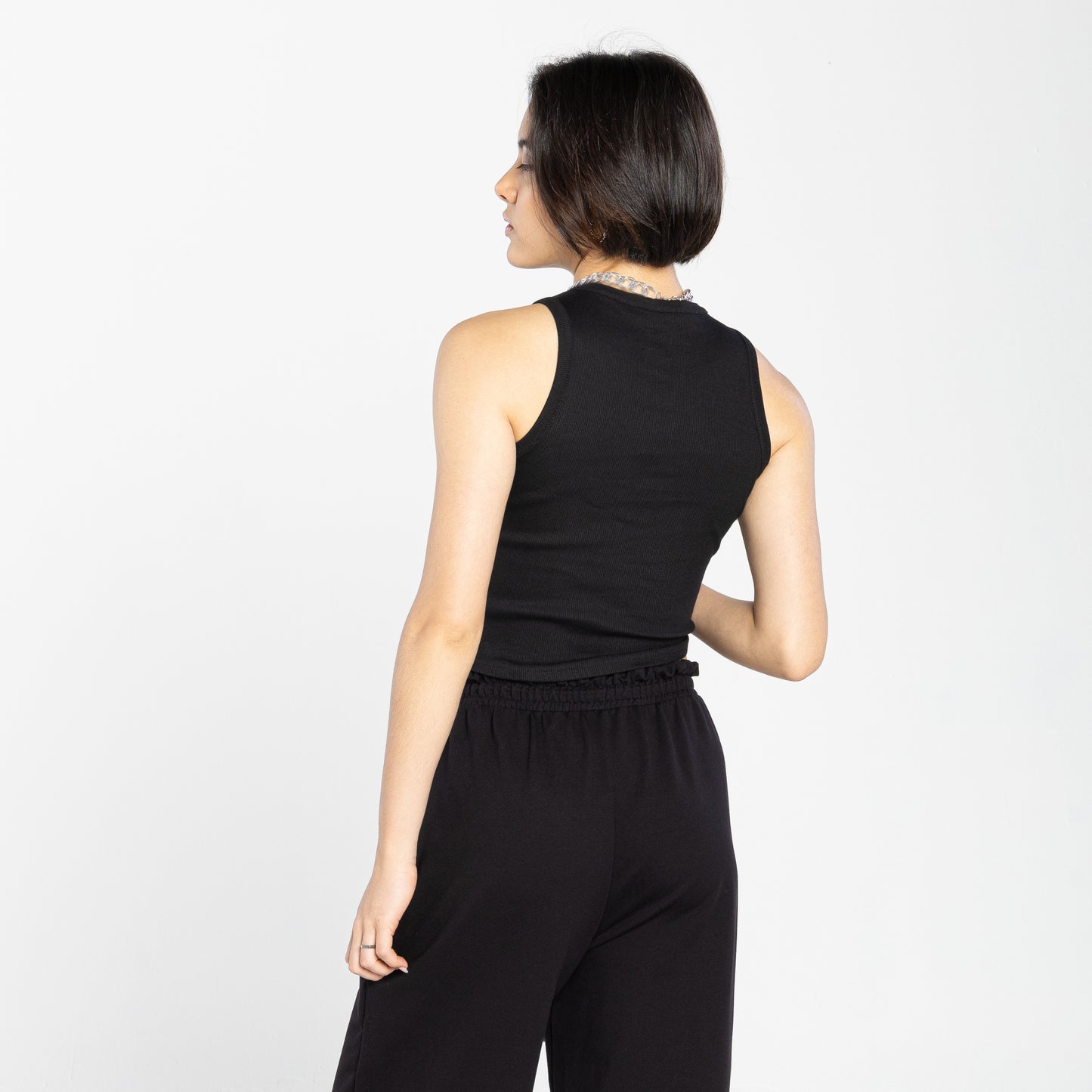 Cropped Ribana Tech Anti Odor Feminino - Preto