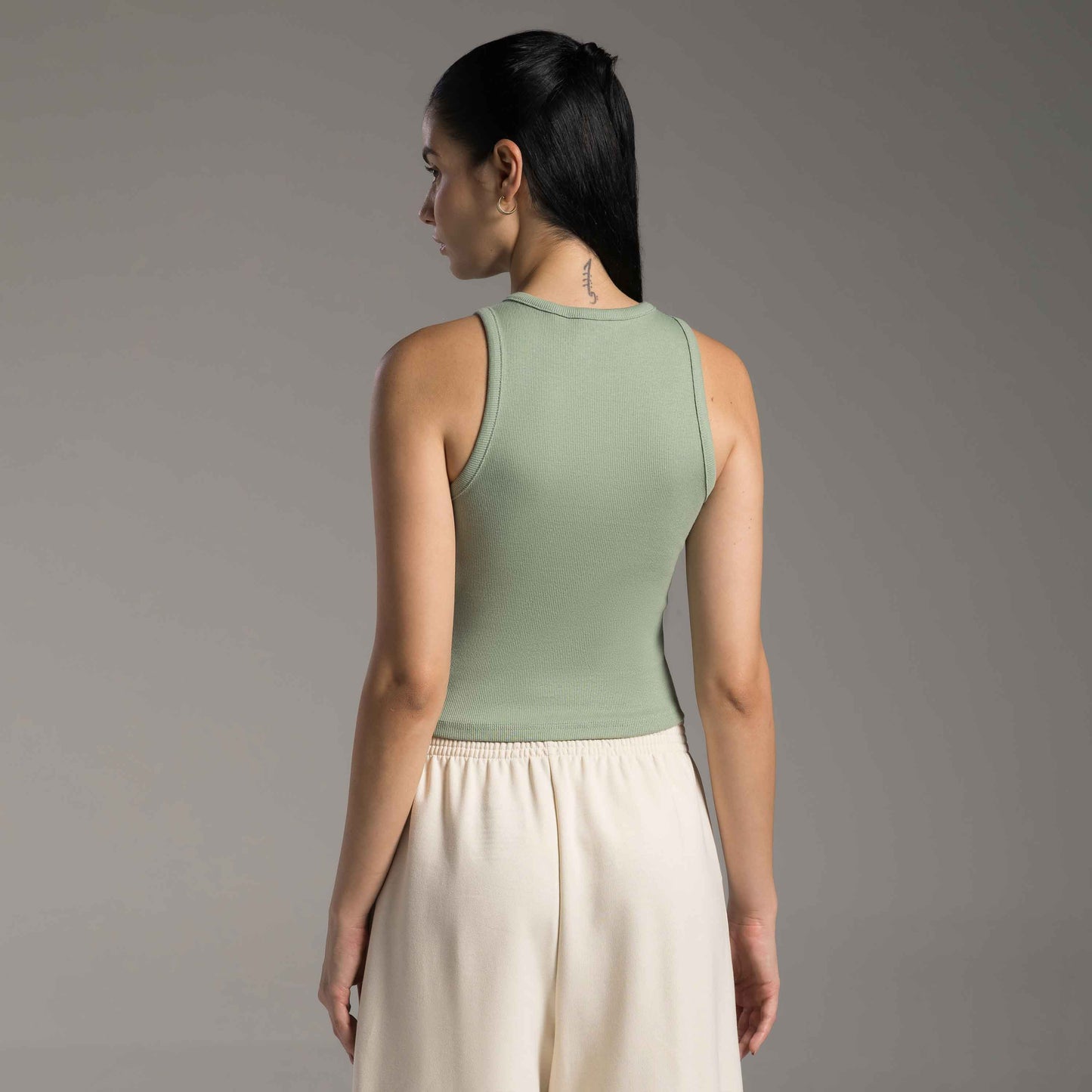 Cropped Ribana Tech Anti Odor Feminino - Verde Pistache