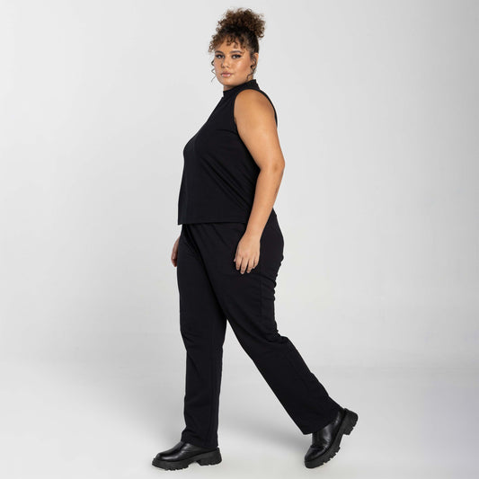 Regata Tech Anti Odor Gola Alta Plus Feminina - Preto