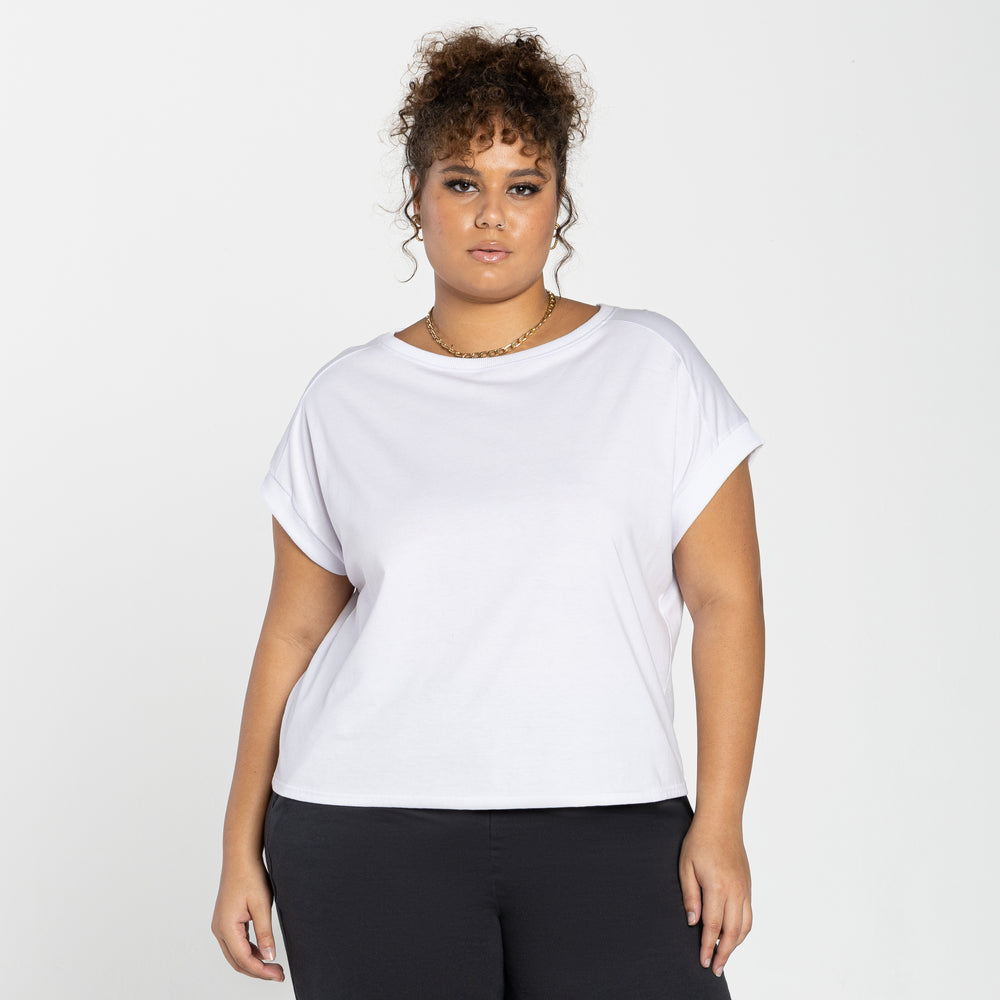 Blusa Tech Air Recorte Plus Feminina - Branco