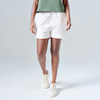 Shorts Moletom Eco Feminino - Natural