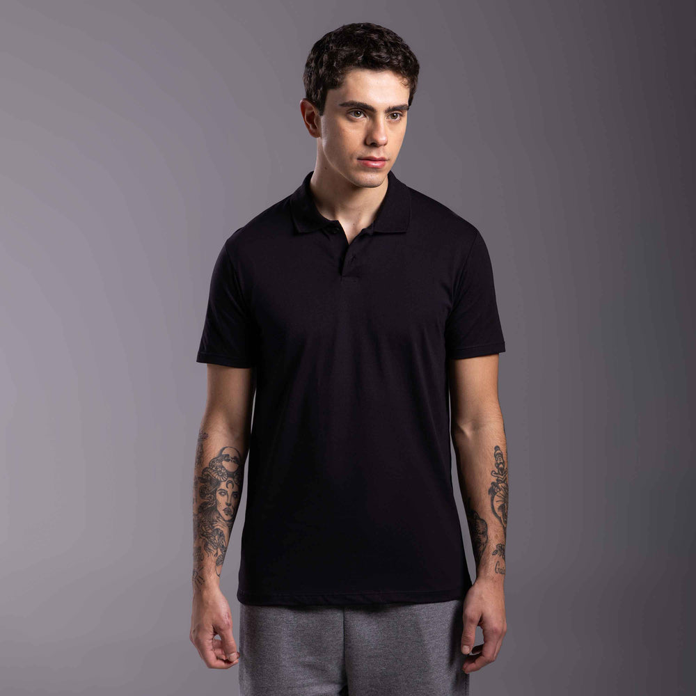 Camisa Polo Tradicional B4 - Preto