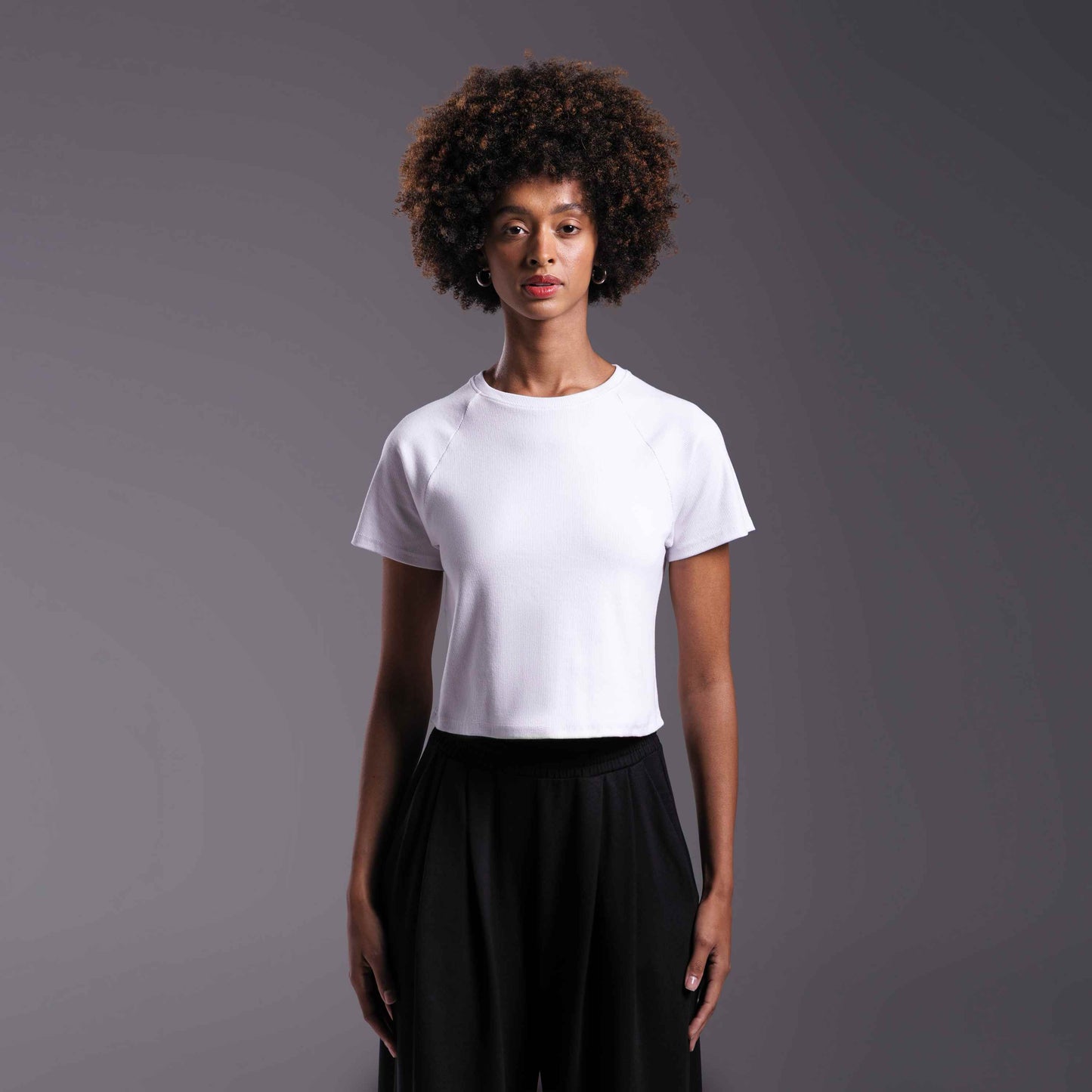 Tech T-Shirt Ribana Anti Odor Cropped Feminina - Branco