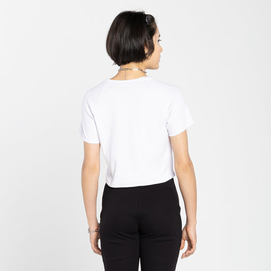 Tech T-Shirt Ribana Anti Odor Cropped Feminina - Branco