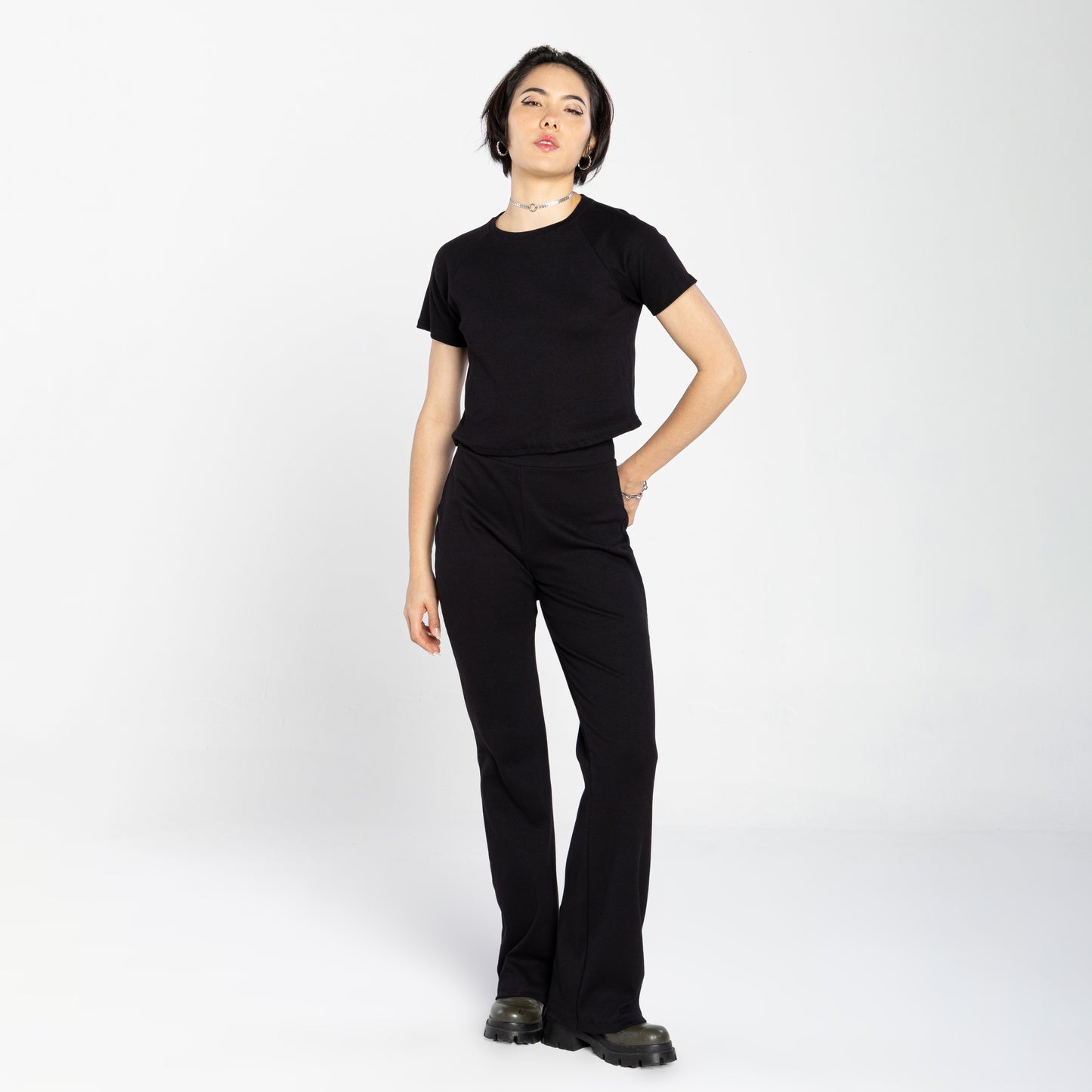 Tech T-Shirt Ribana Anti Odor Cropped Feminina - Preto