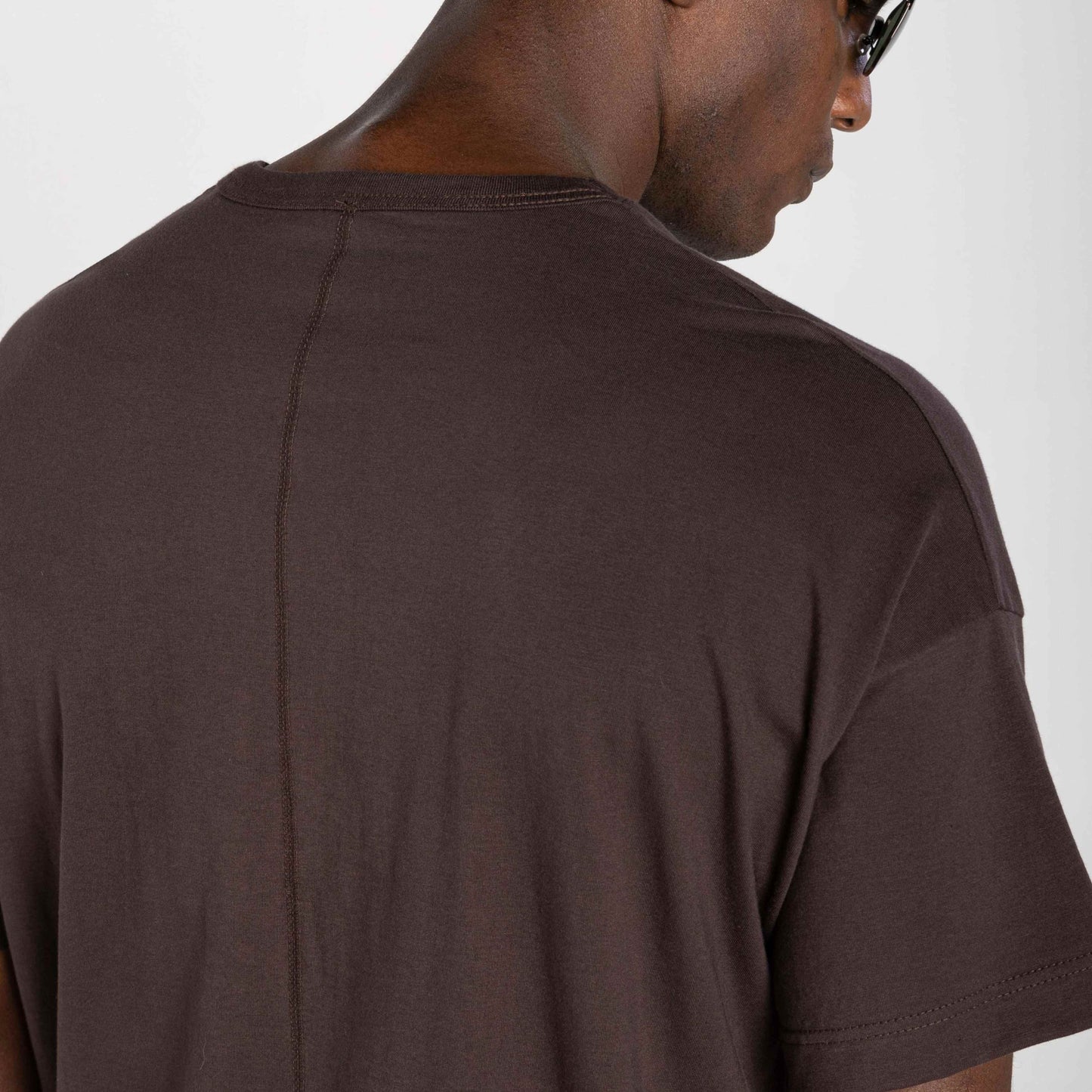 Tech T-Shirt Impermeável Contraste Masculina - Marrom