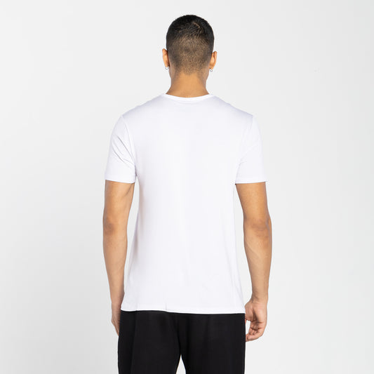 Tech T-Shirt Modal Costura Dupla Masculina - Branco